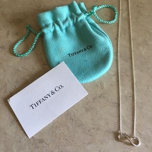 Tiffany infinity sterling silver necklace